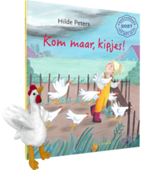 Kom maar, kipjes! PAKKET (boek + knuffeltje) - Hilde Peters